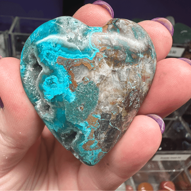 Chrysocolla Heart 