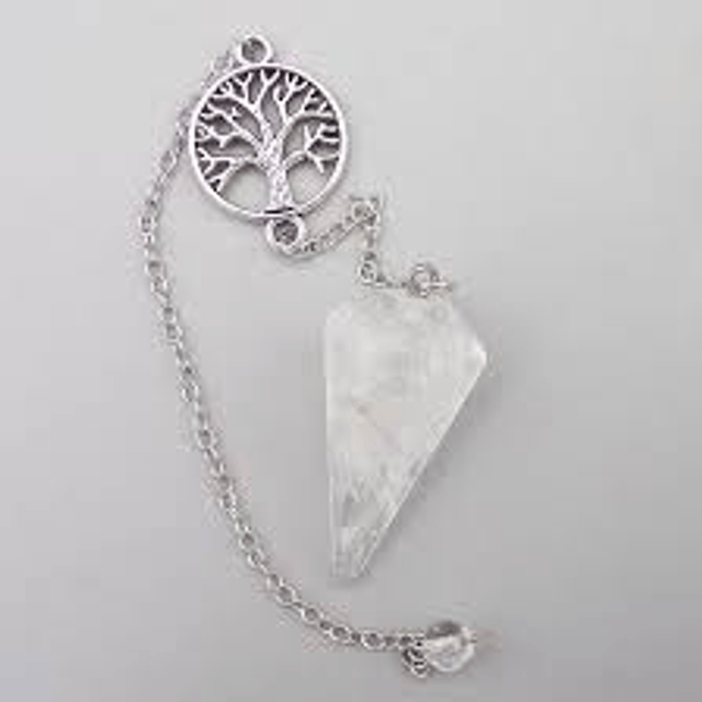 Clear Quartz Tree of Life Pendulum