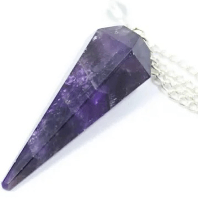 Amethyst Faceted Pendulum