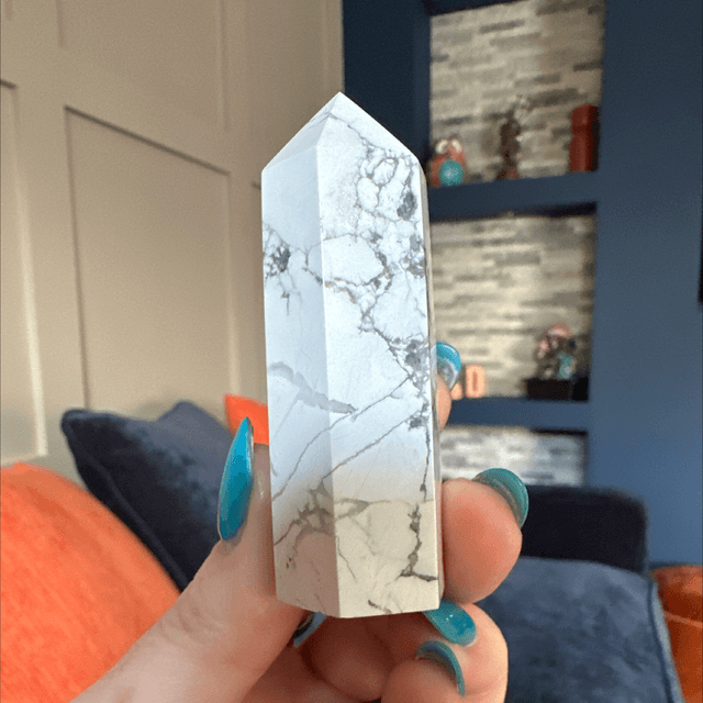 White Howlite Tower 
