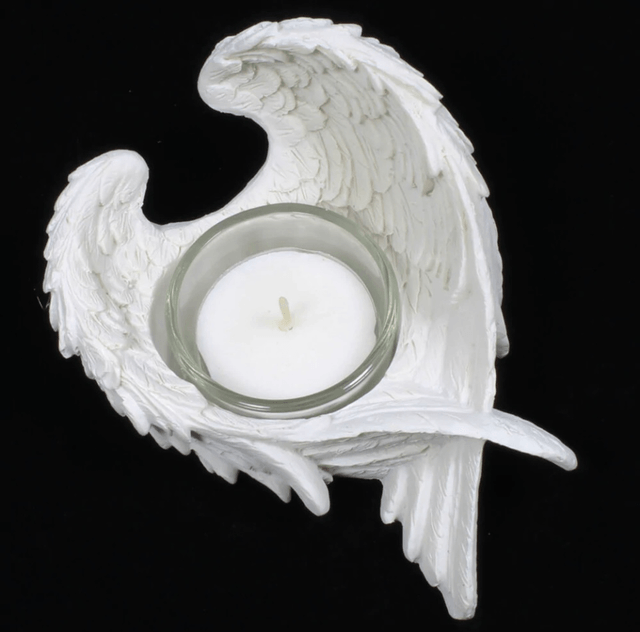 Angel Wing Tealight Holder small