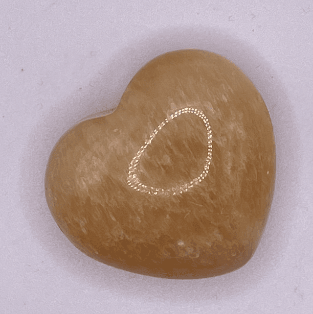 Orange Calcite Hearts 
