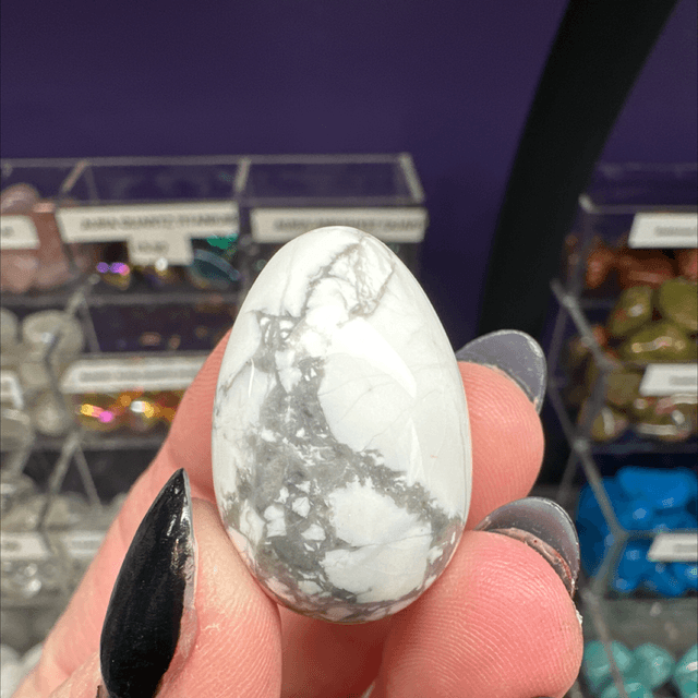 White Howlite Mini Egg