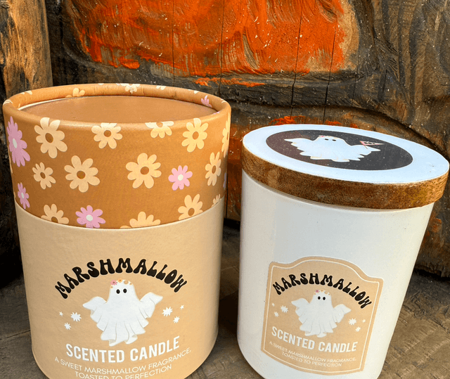 Toasted Marshmallow Ghost Candle 