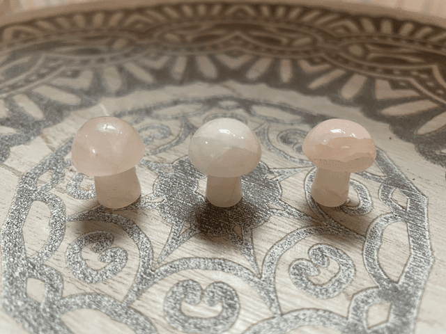 Rose Quartz Toadstool