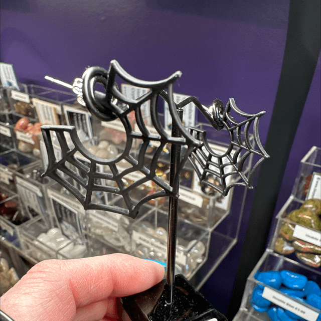 Spider Web Earrings 