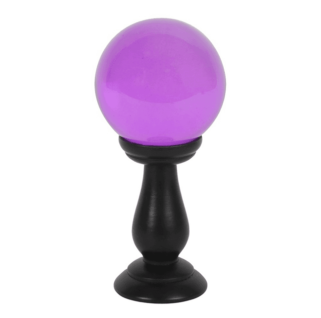 Purple Crystal Ball on Stand