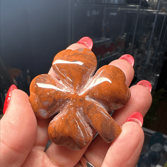Red Jasper Clover 