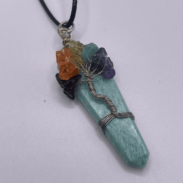 Amazonite Tree of Life Pendant