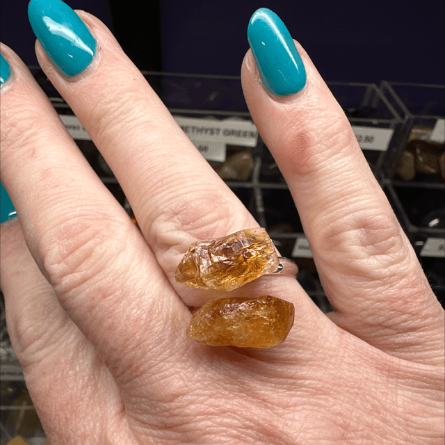 Citrine Ring Adjustable 
