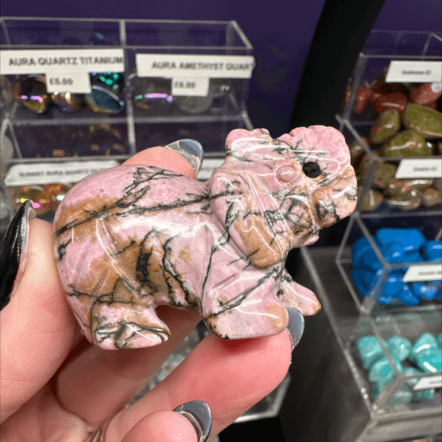 Rhodonite Elephant 