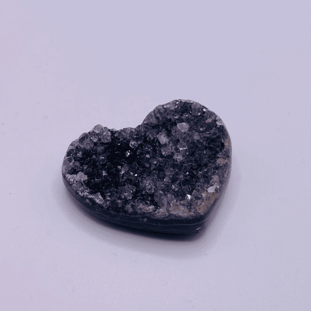 Amethyst Druzy Heart - 5