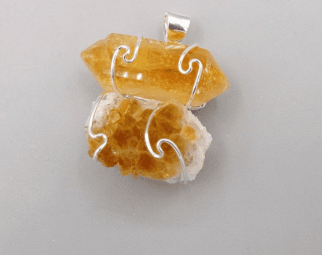Citrine Dual Energy Pendant