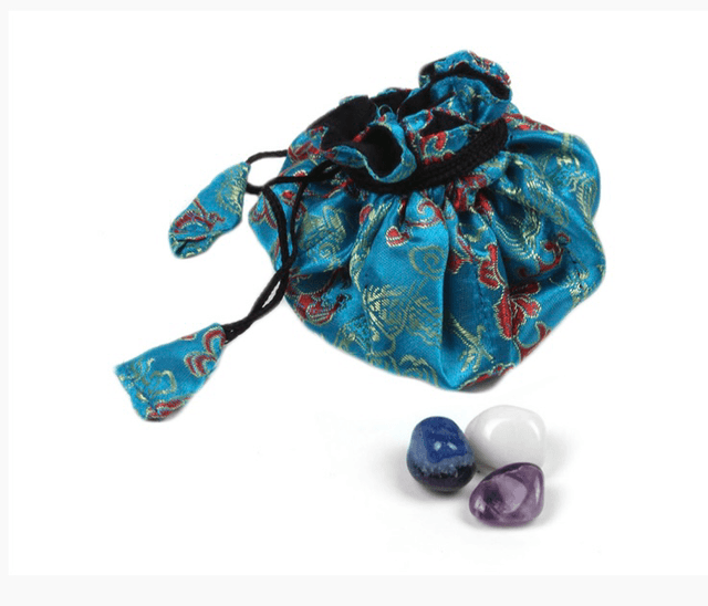 Silk Brocade Crystal Bag 