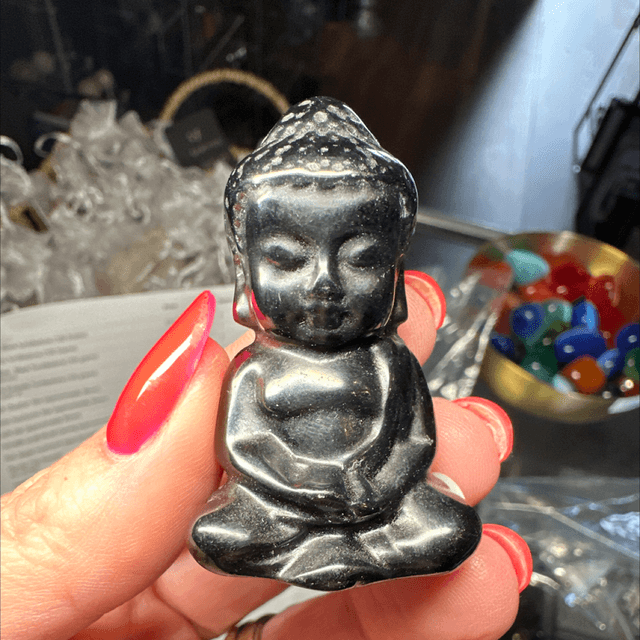 Obsidian Baby Buddha 